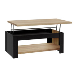 Stolik kawowy z podnoszonym blatem DURO dąb cabezone