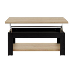 Stolik kawowy z podnoszonym blatem DURO dąb cabezone