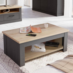 Stolik kawowy z podnoszonym blatem DURO dąb cabezone