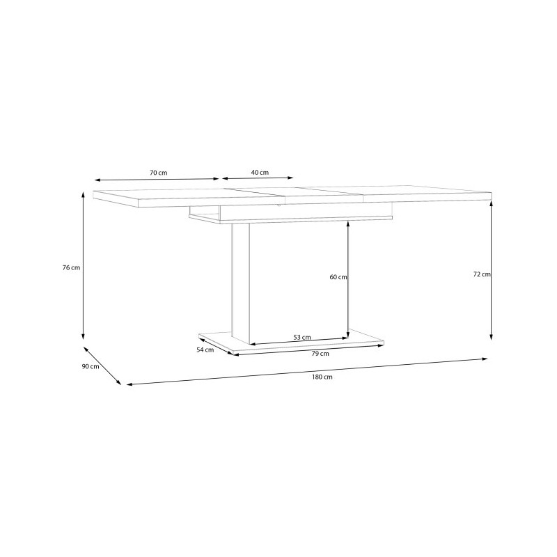Duro DURT84 – elegancki stół rozkładany do jadalni