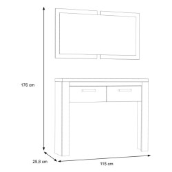 Wąska konsola Duro DURD05 – stylowy akcent do przedpokoju