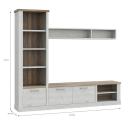 Meblościanka Duro DURT221L – elegancja i funkcjonalność do salonu