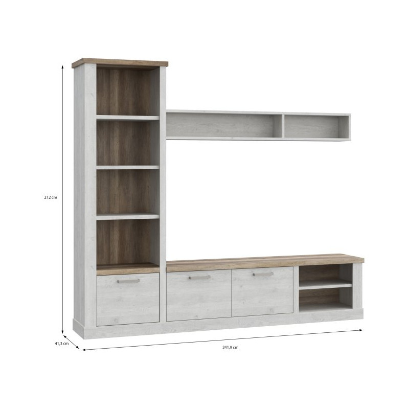 Meblościanka Duro DURT221L – elegancja i funkcjonalność do salonu