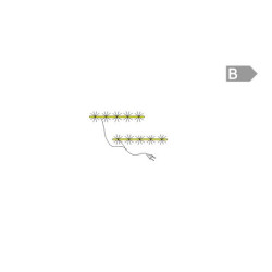 Eleganckie 2-punktowe oświetlenie DURO do półek