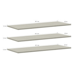 Półki do szafy Edwal FRGD871 Meble Forte – zestaw 3 szt.