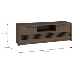 Szafka RTV Eufemius EUFT131 Meble Forte | dąb mazurski