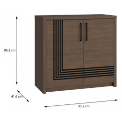 Eufemius EUFK221L – komoda 90 cm z szafkami