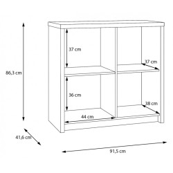 Eufemius EUFK221L – komoda 90 cm z szafkami