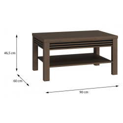 Stolik z półką Eufemius CFTT5225 dąb mazurski | Domowanie
