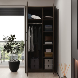 Szafa na ubrania 90 cm Eufemius EUFS821L dąb mazurski