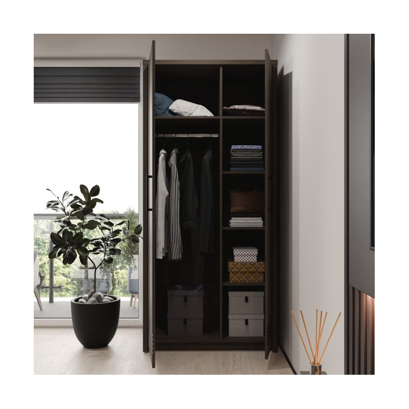 Szafa na ubrania 90 cm Eufemius EUFS821L dąb mazurski