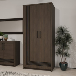 Szafa na ubrania 90 cm Eufemius EUFS821L dąb mazurski