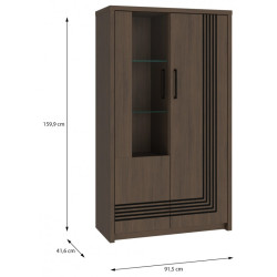 Witryna Eufemius EUFV621R dąb mazurski – Meble Forte