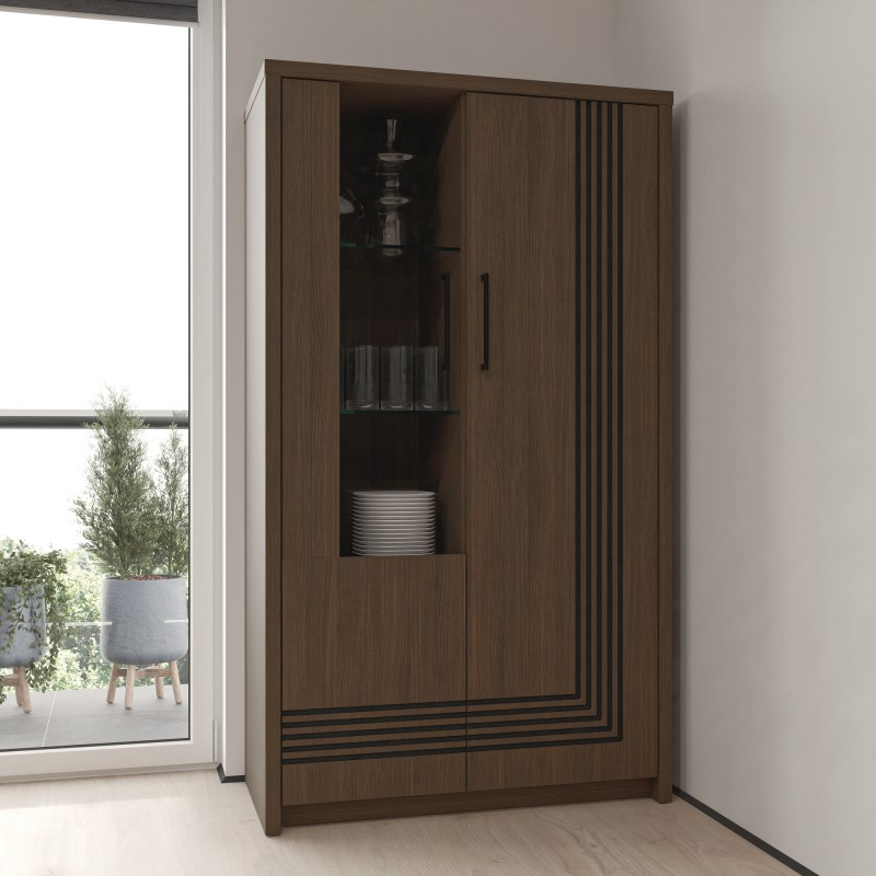 Witryna Eufemius EUFV621R dąb mazurski – Meble Forte