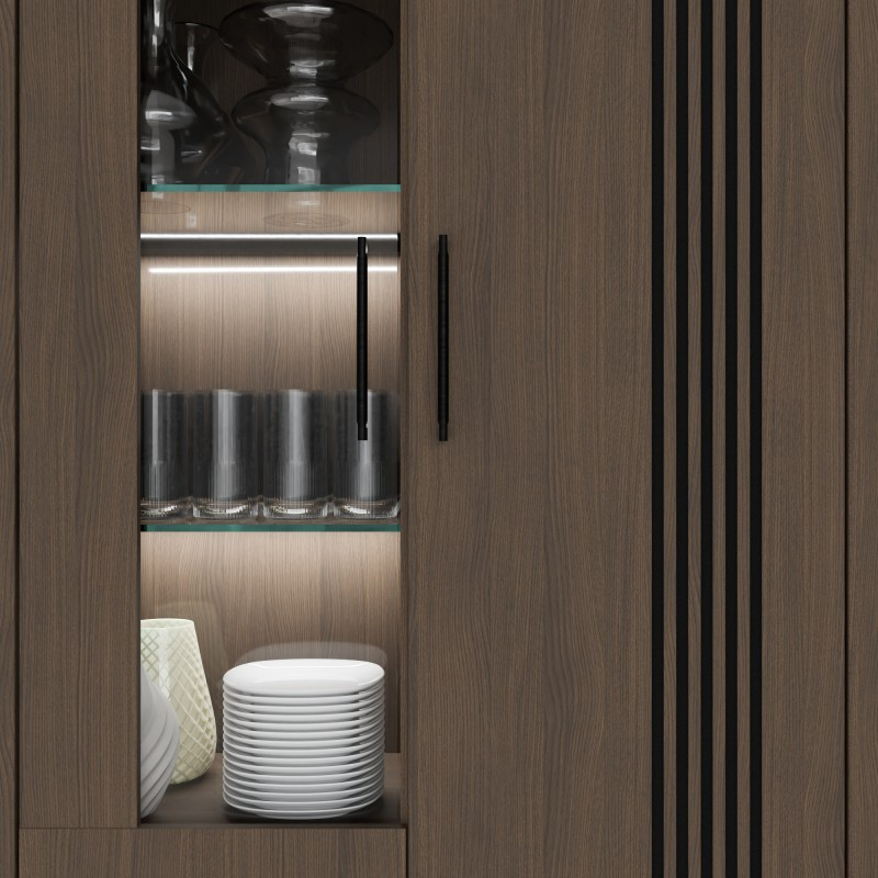 Witryna Eufemius EUFV621R dąb mazurski – Meble Forte