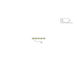 Eleganckie 1-punktowe oświetlenie Eufemius do szafki RTV