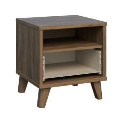 Szafka nocna Glenkeen 45 cm | dąb valencia/rattan naturalny