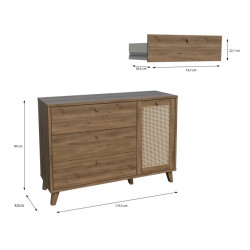 Komoda 120 cm Glenkeen GLKK223 | Meble Forte