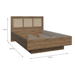 Stelaż łóżka z podnoszonym wkładem Glenkeen GLKL1142