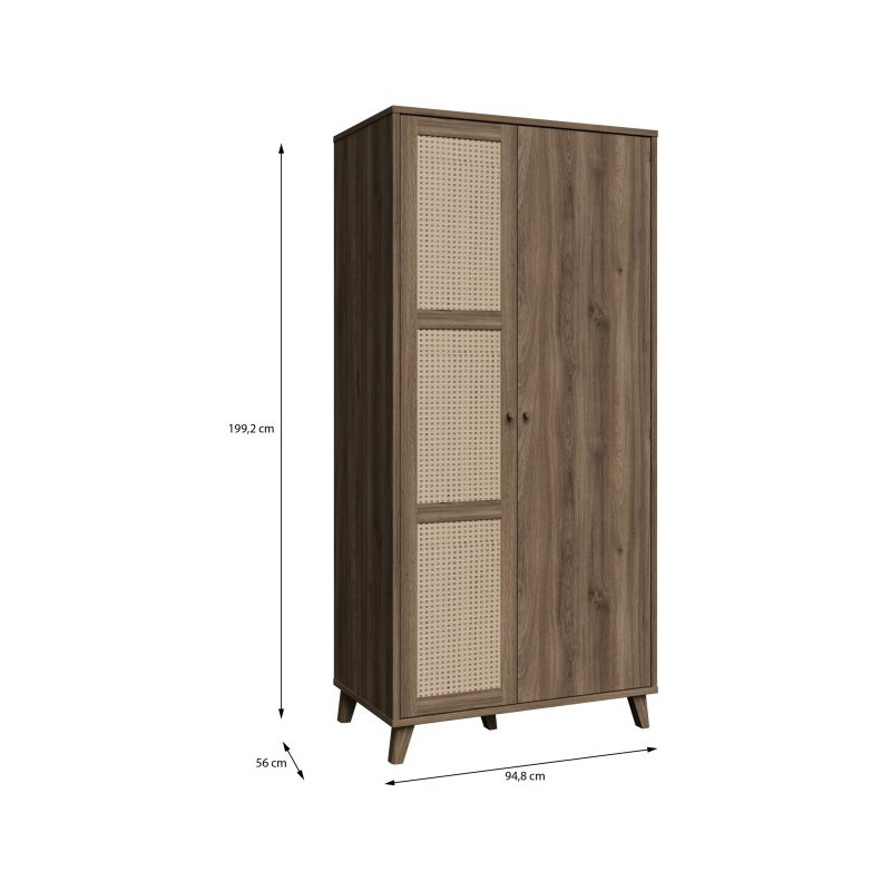 Szafa na ubrania GLKS822L – wygodna organizacja garderoby