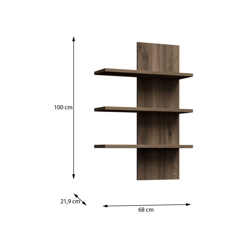 Półka wisząca Glenkeen Meble Forte – praktyczne miejsce na ścianie