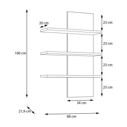 Półka wisząca Glenkeen Meble Forte – praktyczne miejsce na ścianie