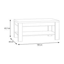 Stolik kawowy Glenkeen BRCT501 do salonu | Meble Forte