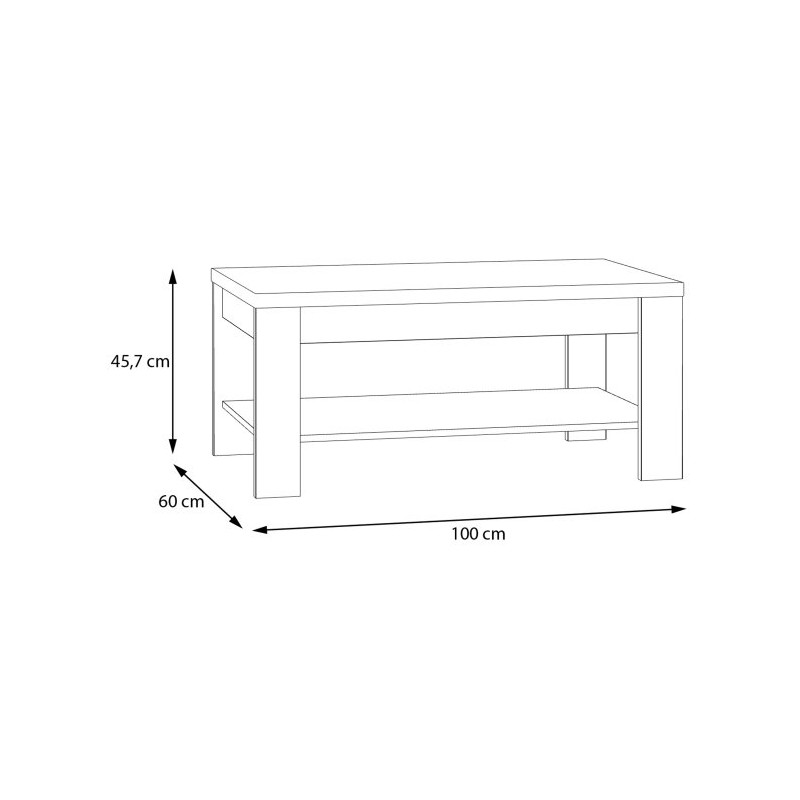 Stolik kawowy Glenkeen BRCT501 do salonu | Meble Forte