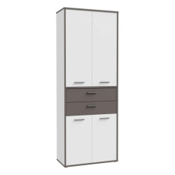 Szafka 90 cm z szufladami Keflavik KFLS821-J53 Biały/Grafit Meble Forte
