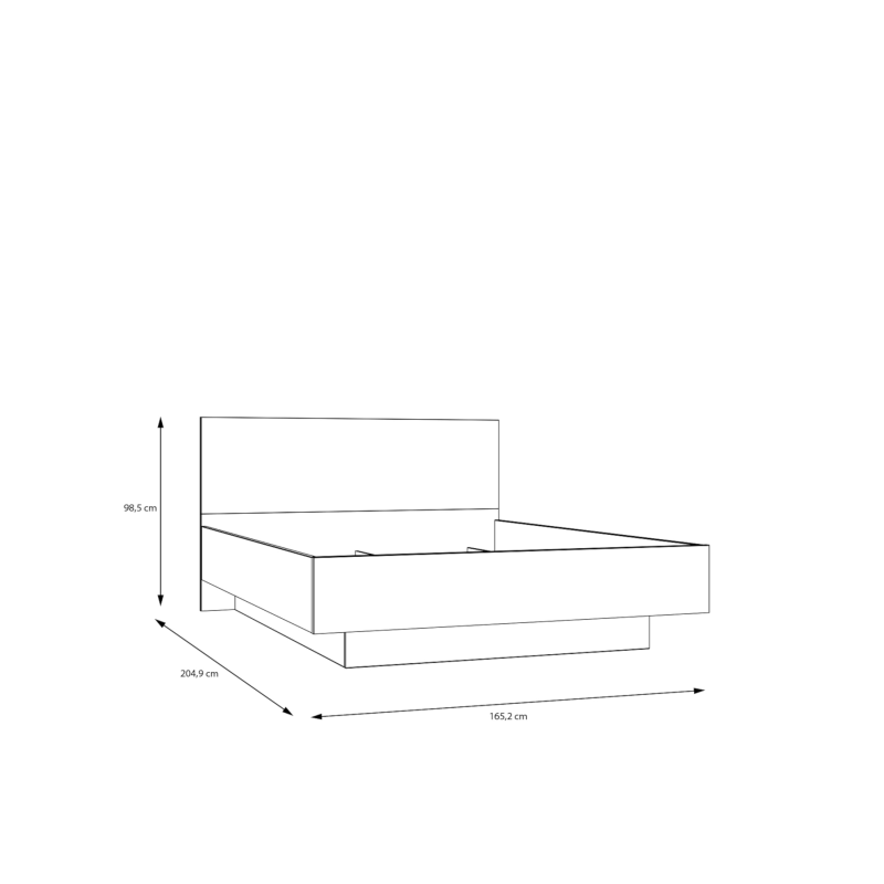 Łóżko 160x200 z pojemnikiem Lenybelardo | Meble Forte