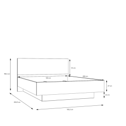 Łóżko 160x200 z pojemnikiem Lenybelardo | Meble Forte