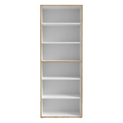 Regał otwarty 85cm Keflavik KFLR823-C881 Biały/Dąb Artisan Meble Forte