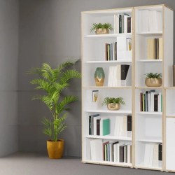 Regał otwarty 85cm Keflavik KFLR823-C881 Biały/Dąb Artisan Meble Forte