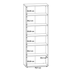Nowoczesny regał otwarty KEFLAVIK 85 cm – stylowy i praktyczny
