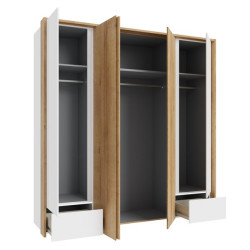 Szafa z oświetleniem 205 cm Lenybelardo LNBS3411B