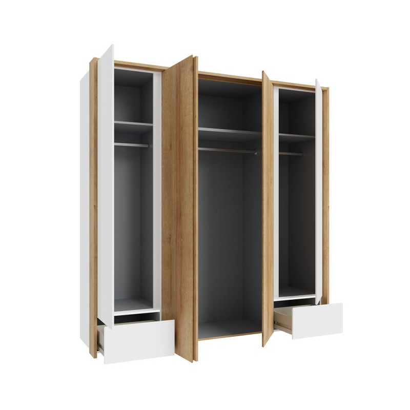 Szafa z oświetleniem 205 cm Lenybelardo LNBS3411B