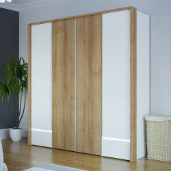 Szafa z oświetleniem 205 cm Lenybelardo LNBS3411B