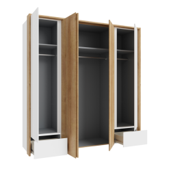 Szafa z oświetleniem 250 cm Lenybelardo Meble Forte