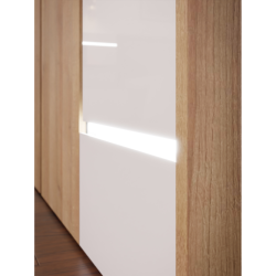 Szafa z oświetleniem 250 cm Lenybelardo Meble Forte