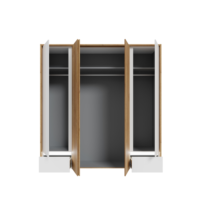 Szafa z oświetleniem 250 cm Lenybelardo Meble Forte