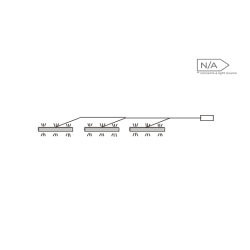 3-punktowe oświetlenie LED Clif do półek | Meble Forte