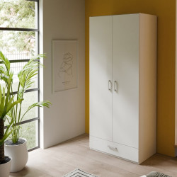 Szafa 2-drzwiowa 90 cm z szufladą Econobox 2 | Meble Forte