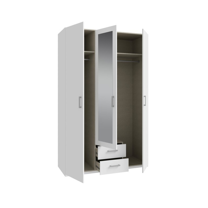 Econobox 2 ECBS931 – biała szafa z lustrem do codziennego użytku