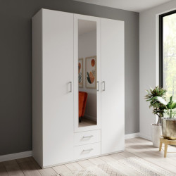 Econobox 2 ECBS931 – biała szafa z lustrem do codziennego użytku