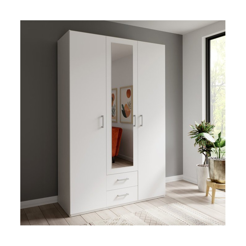 Econobox 2 ECBS931 – biała szafa z lustrem do codziennego użytku