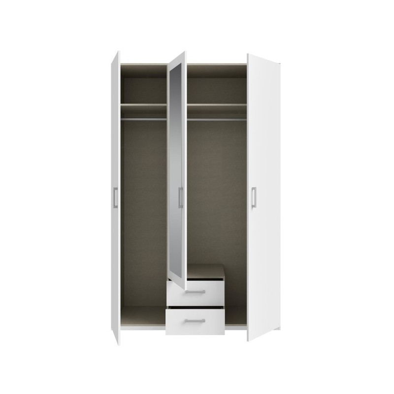 Econobox 2 ECBS931 – biała szafa z lustrem do codziennego użytku