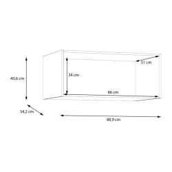 Econobox 2 ECBN021 – biała nadstawka, która wykorzystuje przestrzeń