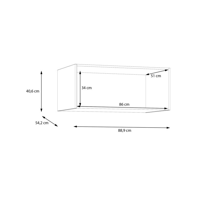 Econobox 2 ECBN021 – biała nadstawka, która wykorzystuje przestrzeń