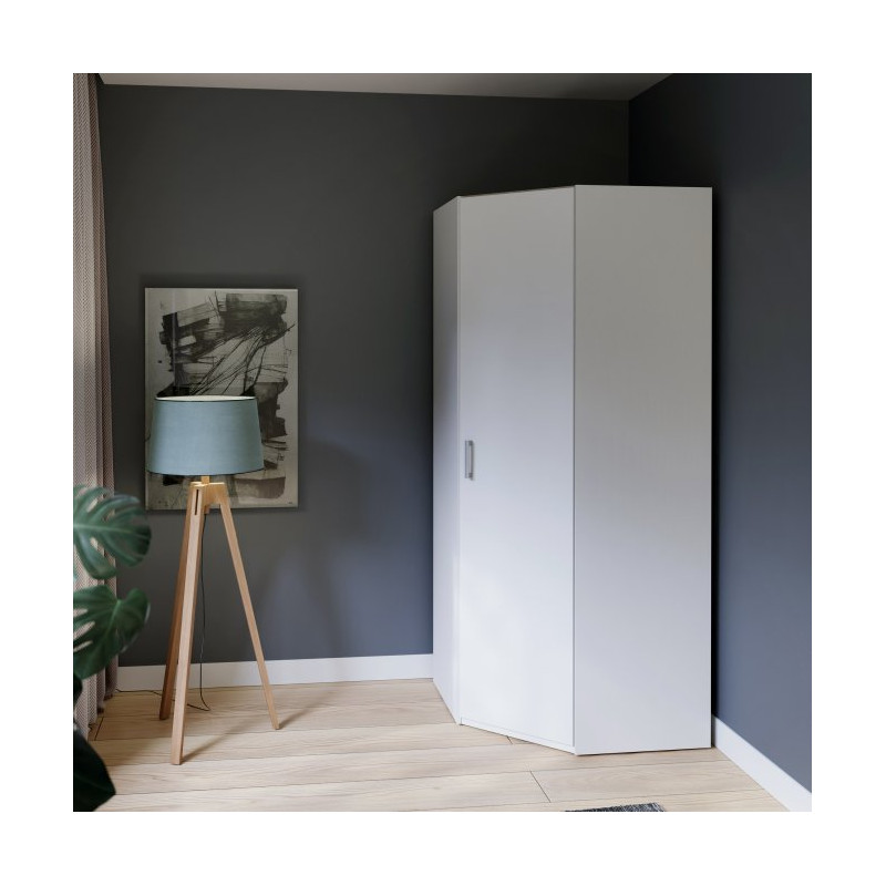 Econobox 2 ECBS911 – biała szafa narożna 90x90 cm