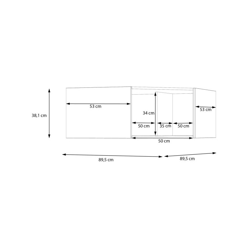 Econobox 2 ECBN011R – biała nadstawka, która wykorzystuje przestrzeń
